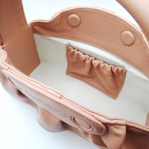 THEMOIRE Vegan Leather Dusty Rose Color Shoulder Handbag - Picture 9 of 11